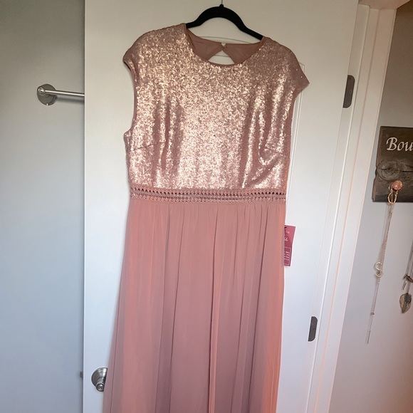 NWT Rose Gold Gown plus size - Picture 1 of 9